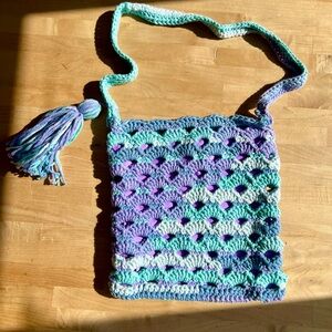 Handcrafted Peruvian knitted Shoulder Bag